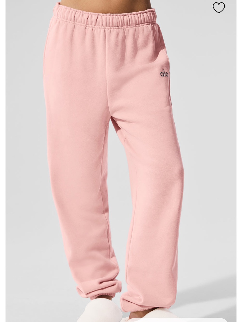 Kids Pink Fleece Sweatpants - ALO Yoga